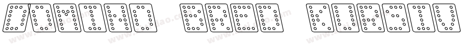 Domino bred kursiv omrids字体转换